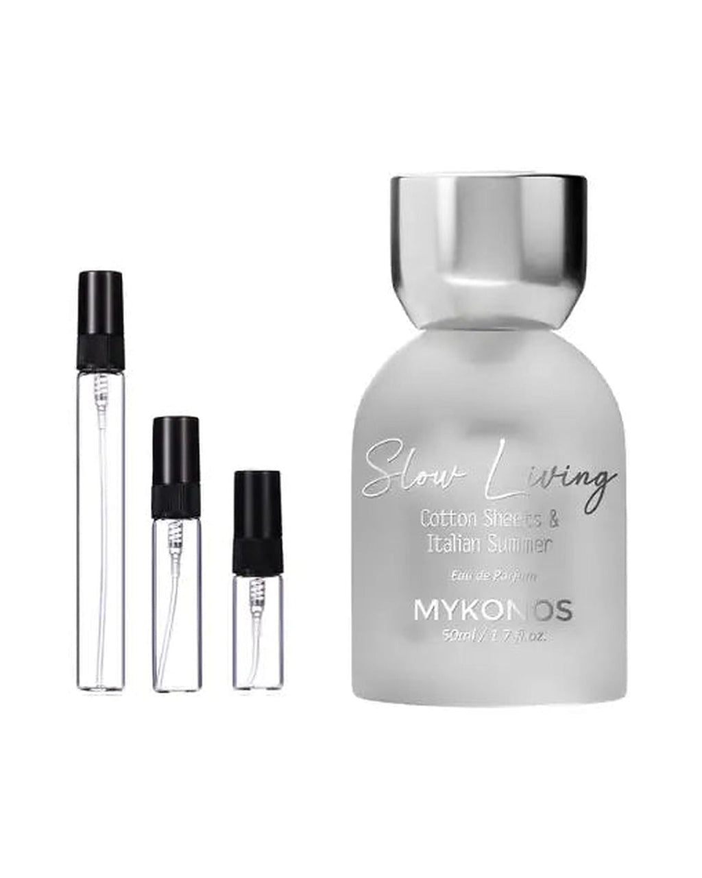 Mykonos Sample Service – Eaux de Parfum, detail